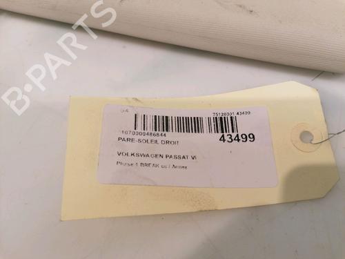 Right sun visor VW PASSAT B7 Variant (365) 2.0 TDI | BP16015679I2 