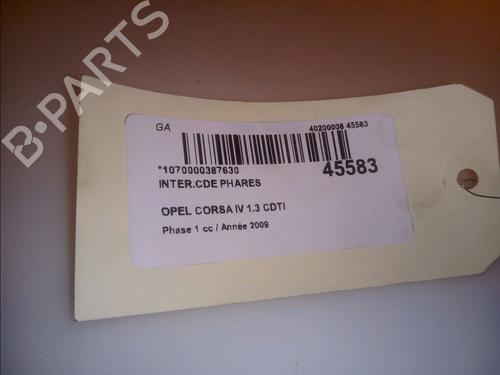 Headlight switch OPEL CORSA D (S07) 1.3 CDTI (L08, L68) | BP15643358I24 