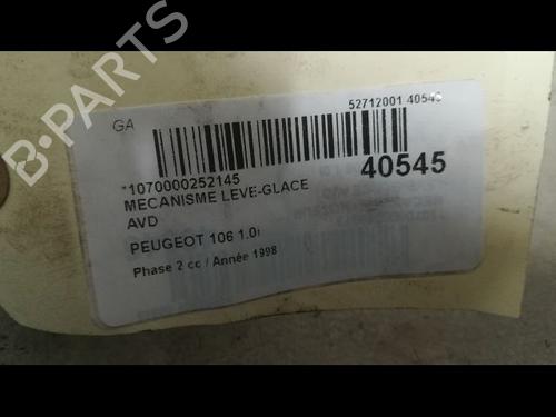 Used Front right window mechanism PEUGEOT 106 I (1A, 1C) 1.0 (50 hp) 9609899