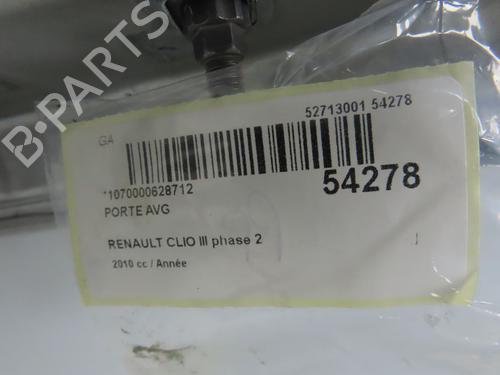 Left front door RENAULT CLIO III Grandtour (KR0/1_) 1.6 16V (KR0B) | BP28801948C2 