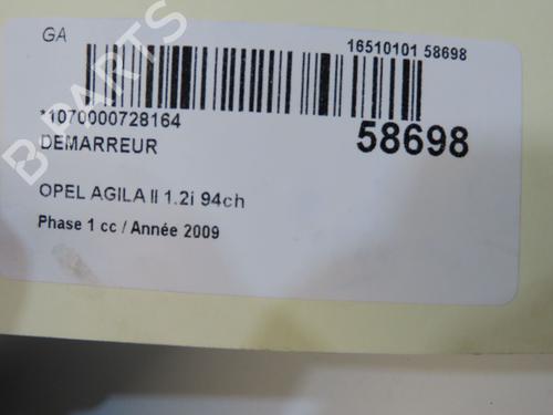 Starter OPEL AGILA B (H08) 1.2 (F68) | BP38676426M8 - Image 4