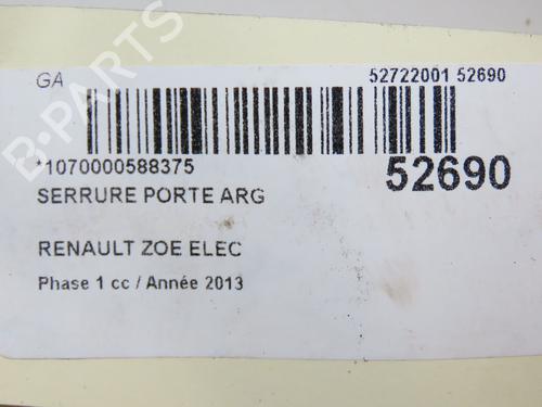 Rear left lock RENAULT ZOE (BFM_) ZOE | BP28831988C100 
