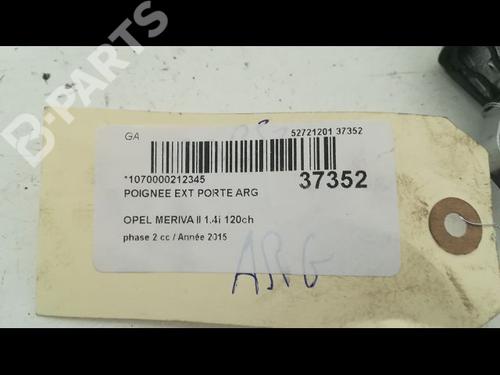 Rear left exterior door handle OPEL MERIVA B MPV (S10) 1.4 (75) | BP9604973C130 