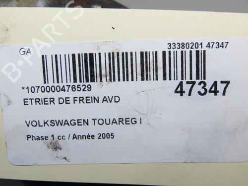 Used Right front brake caliper Right front brake caliper VW TOUAREG (7LA, 7L6, 7L7) 5.0 V10 TDI (313 hp) 32432936 32432936