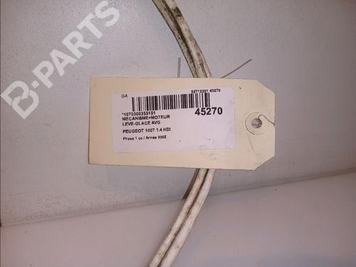 Front left window mechanism PEUGEOT 1007 (KM_) 1.4 HDi | BP11976481C22 