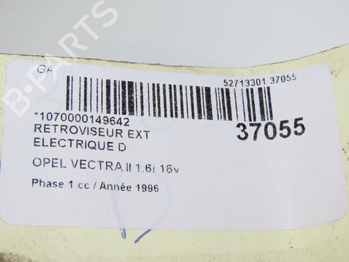 Used Right mirror OPEL VECTRA B Hatchback (J96) 1.6 i 16V (F68) (101 hp) 23176099