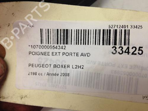 Used Front right exterior door handle CITROËN JUMPER II Van 2.2 HDi 100 (101 hp) 23175831