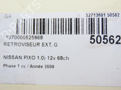 Left mirror NISSAN PIXO (UA0) 1.0 | BP23125049C26