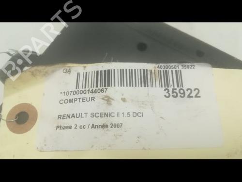 Used Instrument cluster RENAULT GRAND SCÉNIC II (JM0/1_) 1.5 dCi (JM1E) (106 hp) 9600222