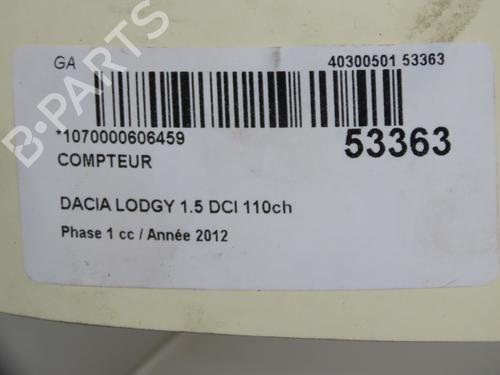 Instrument cluster DACIA LODGY (JS_) 1.5 dCi (JSMC, JSAF) | BP32399661C47 - Image 7