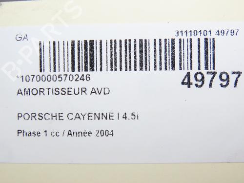 Used Right front shock absorber PORSCHE CAYENNE (9PA) S 4.5 (340 hp) 24358794