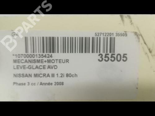 Front right window mechanism NISSAN MICRA III (K12) 1.2 16V | BP9599410C23 