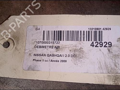 Used Mass air flow sensor NISSAN QASHQAI I (J10, NJ10) 2.0 dCi (150 hp) 9617702