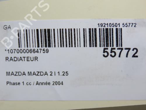 Used Water radiator MAZDA 2 (DY) 1.2 (DY3W) (75 hp) 30978801