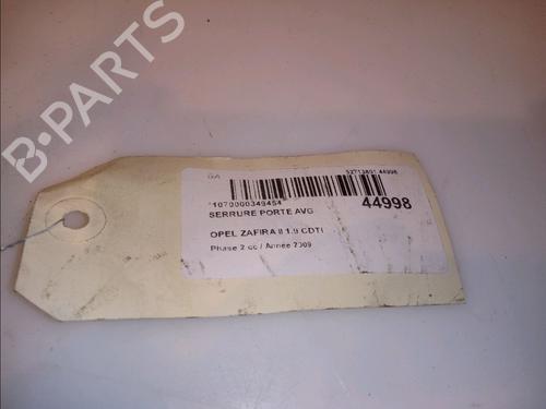 Front left lock OPEL ZAFIRA / ZAFIRA FAMILY B (A05) 1.9 CDTI (M75) | BP15742383C98 