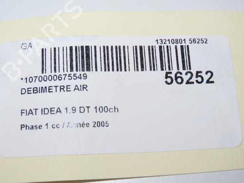 Mass air flow sensor FIAT IDEA (350_) 1.9 JTD | BP34048933M95 - Image 2