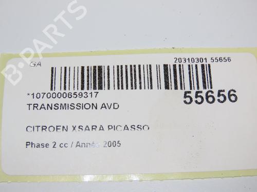 Used Right front driveshaft CITROËN XSARA PICASSO (N68) 2.0 16V (136 hp) 29195965