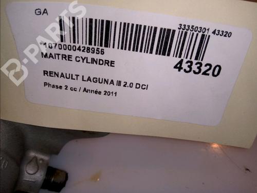 Brake master cylinder RENAULT LAGUNA III Grandtour (KT0/1) 2.0 dCi (KT07, KT0J, KT14, KT1A, KT1S) | BP12197983M77 