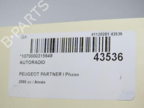 Used Radio Radio PEUGEOT PARTNER Box Body/MPV (5_, G_) 2.0 HDi (90 hp) 33836435 33836435