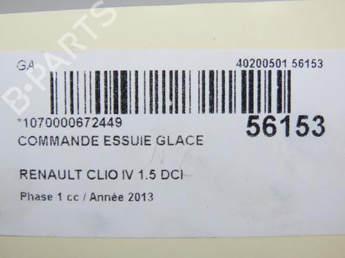 Used Steering column stalk RENAULT CLIO IV (BH_) 1.5 dCi 90 (90 hp) 31077320