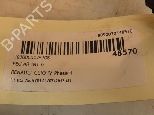 Left tailgate light RENAULT CLIO IV (BH_) 1.5 dCi 75 | BP16555902C79 