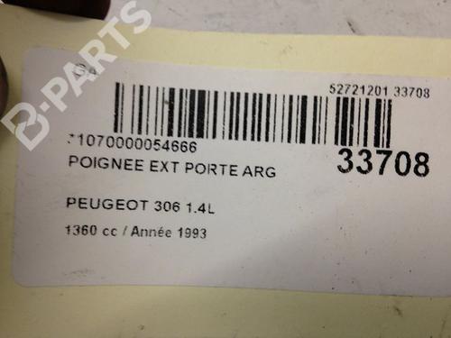 Rear left exterior door handle PEUGEOT 306 Hatchback (7A, 7C, N3, N5) 1.4 | BP9594333C130