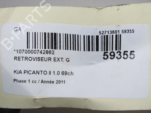 Used Left mirror Left mirror KIA PICANTO I (SA) 1.0 (63 hp) 36427193 36427193