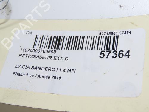 left-mirror-dacia-sandero-2008-31819606 main image