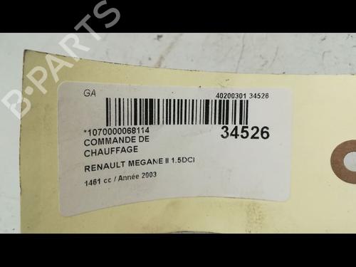 Used Climate control RENAULT MEGANE II (BM0/1_, CM0/1_) 1.5 dCi (BM0F, BM0T, BM2B, CM0F, CM0T) (82 hp) 9595631