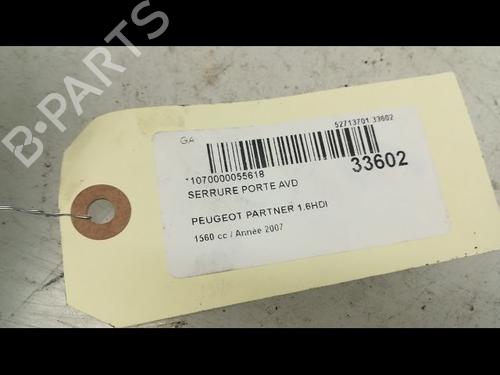 Front right lock PEUGEOT PARTNER MPV (5_, G_) 1.6 HDi 90 | BP9594487C97