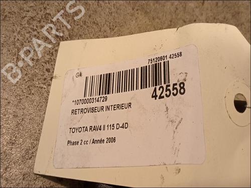 Rear mirror TOYOTA RAV 4 II (_A2_) 2.0 D 4WD (CLA20_, CLA21_, CLA20R, CLA21R) | BP9617783I6