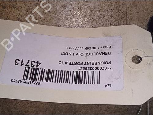 Used Rear right interior door handle Rear right interior door handle RENAULT CLIO IV Grandtour (KH_) 1.5 dCi 90 (KHN3, KHN4) (90 hp) 9619095 9619095