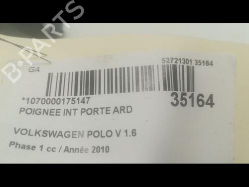 Used Rear right interior door handle VW POLO V (6R1, 6C1) 1.6 TDI (90 hp) 9602192