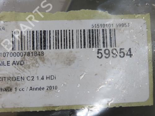 Used Right front fenders Right front fenders CITROËN C2 (JM_) 1.4 HDi (68 hp) 40205507 40205507