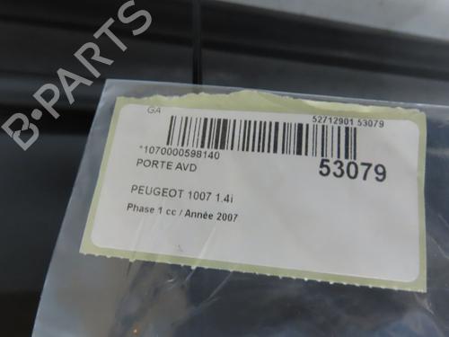 Right front door PEUGEOT 1007 (KM_) 1.4 | BP28831256C3 