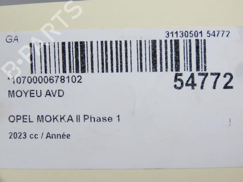 Left front steering knuckle OPEL MOKKA 1.5 (76) | BP31120311M25 - Image 2