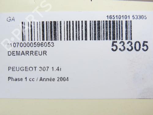 Starter PEUGEOT 307 (3A/C) 1.4 16V | BP28829018M8 - Image 3