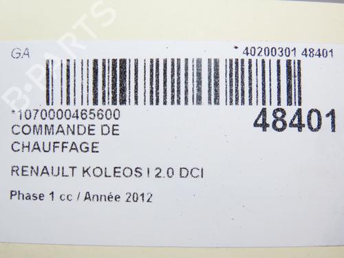 Climate control RENAULT KOLEOS I (HY_) 2.0 dCi (HY0K) | BP28967862I5 