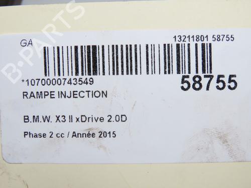 Injection rail BMW X3 (F25) xDrive 20 d | BP33836386M98 - Image 3