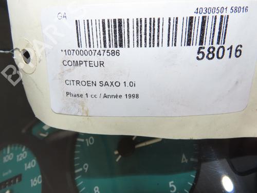 Used Instrument cluster Instrument cluster CITROËN SAXO (S0, S1) 1.0 X (50 hp) 40437876 40437876