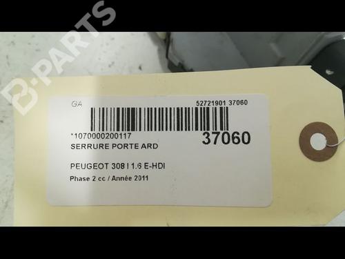 Rear right lock PEUGEOT 308 I (4A_, 4C_) 1.6 HDi | BP9604697C99 