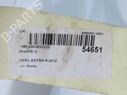 Left headlight OPEL ASTRA J (P10) 1.4 (68) | BP36495711C28 - Image 5