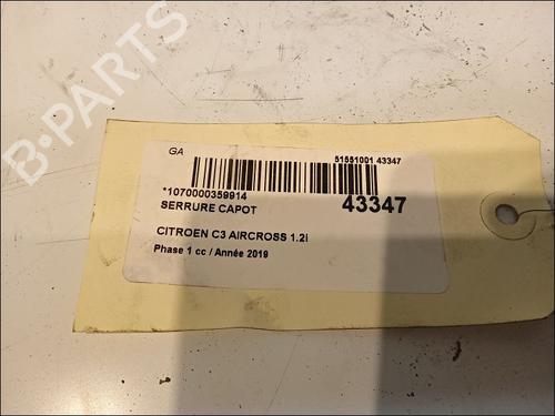 Used Hood lock CITROËN C3 AIRCROSS II (2R_, 2C_) 1.2 PureTech 110 (2RHNZB, 2RHNZW, 2RHNPX, 2RHNPJ) (110 hp) 11101989