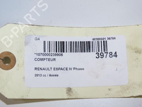Used Instrument cluster Instrument cluster RENAULT ESPACE IV (JK0/1_) 2.0 dCi (JK03, JK04, JK1C, JK1G, JK1J, JK1K) (173 hp) 33836430 33836430
