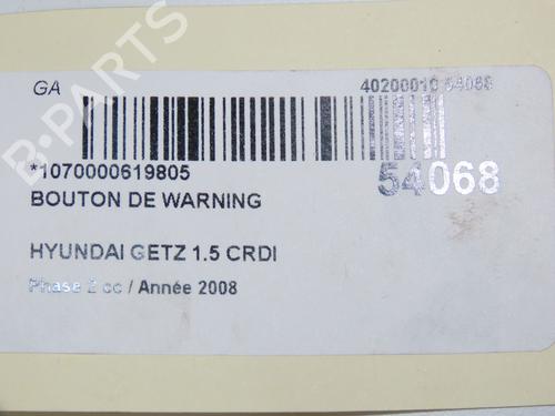 Warning switch HYUNDAI GETZ (TB) 1.5 CRDi | BP33132519I22 - Image 5