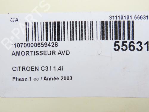 Højre fortil støddæmper CITROËN C3 I (FC_, FN_) 1.4 i (73 hp) 32076101