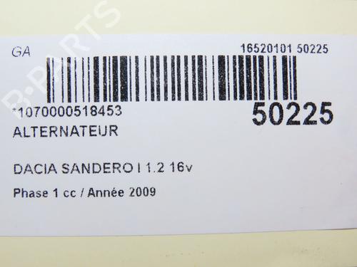 Alternator DACIA SANDERO 1.2 16V | BP20299374M7