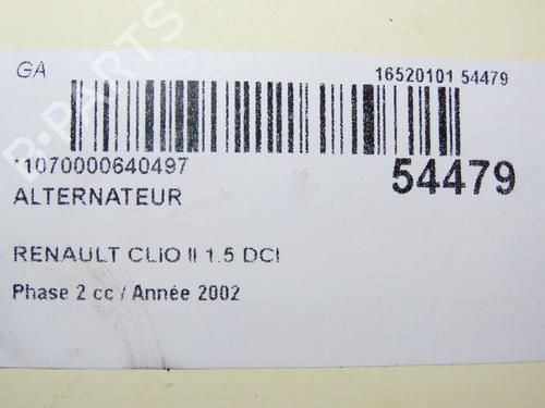 Używane Alternator RENAULT CLIO II (BB_, CB_) 1.5 dCi (B/CB07) (65 hp) 30691853