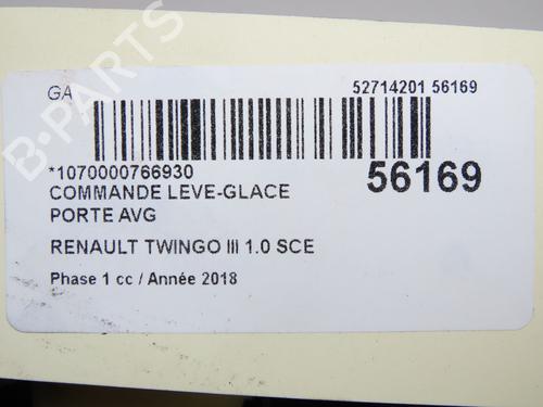 Left front window switch RENAULT TWINGO III (BCM_, BCA_) 1.0 SCe 70 | BP36495252I27 - Image 4