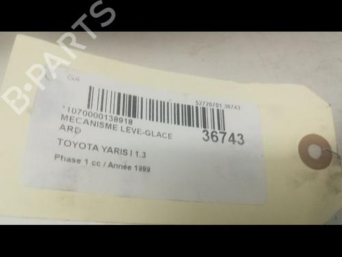 Used Rear right window mechanism TOYOTA YARIS (_P1_) 1.3 (NCP10, SCP12_) (86 hp) 23176625